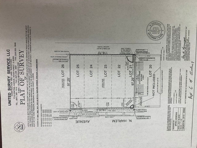 5001-5015 N Harlem Ave, Chicago IL, 60656 land for sale