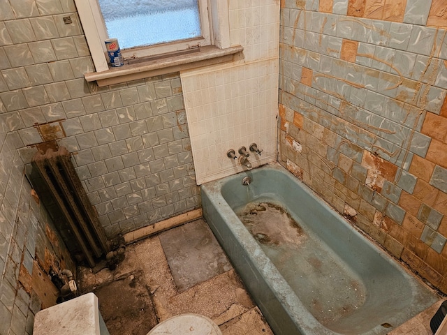 bathroom with a bathing tub