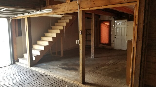 view of basement