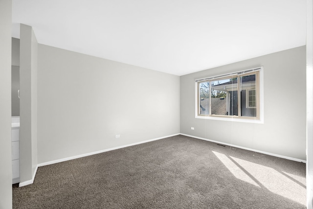 view of carpeted empty room