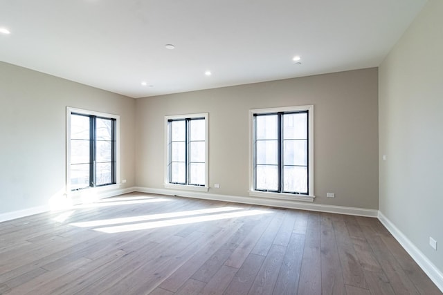 4463 Kettering Dr, Long Grove, IL 60047 - spare room featuring wood finished floors and recessed lighting