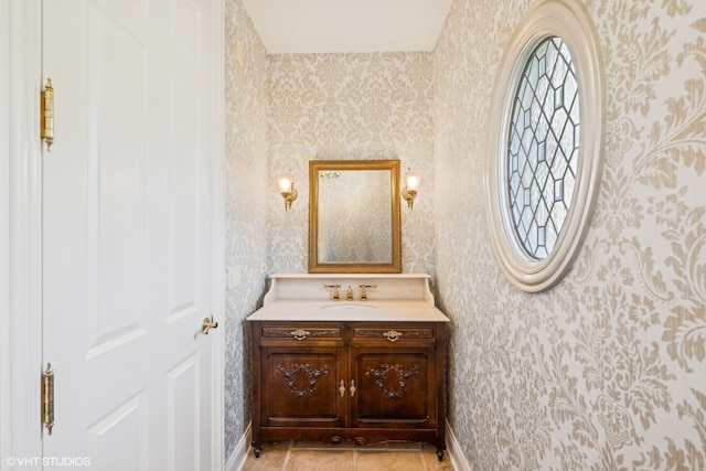 bathroom featuring vanity