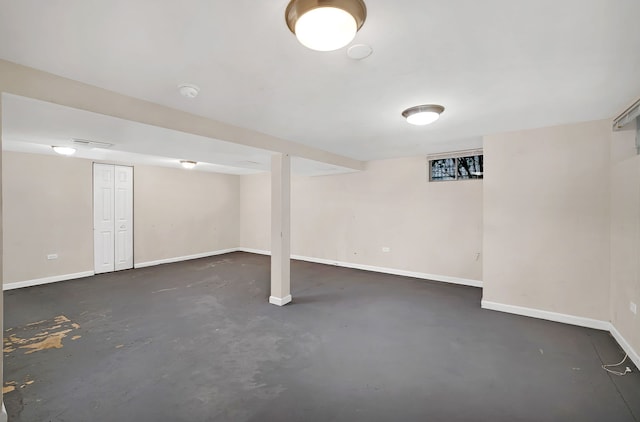 18018 Wentworth Ave, Lansing, IL 60438 - finished below grade area featuring baseboards
