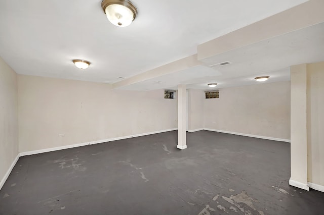 18018 Wentworth Ave, Lansing, IL 60438 - finished basement with baseboards and visible vents