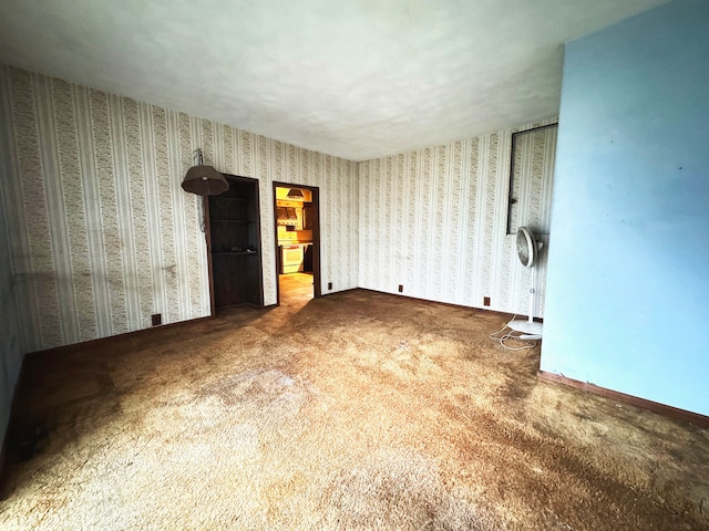 view of carpeted empty room