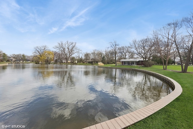 view of water feature