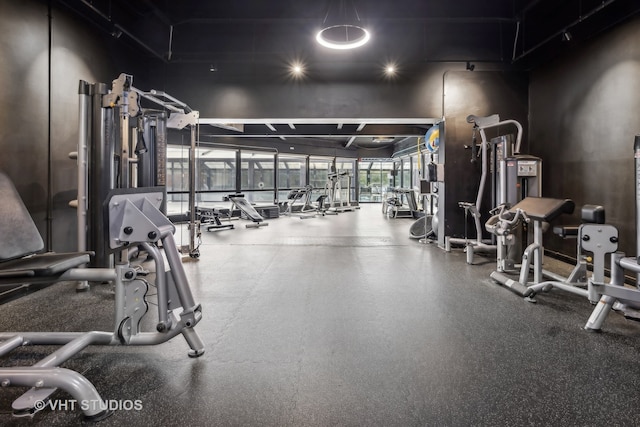 view of exercise room