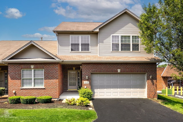 front facade featuring a garage