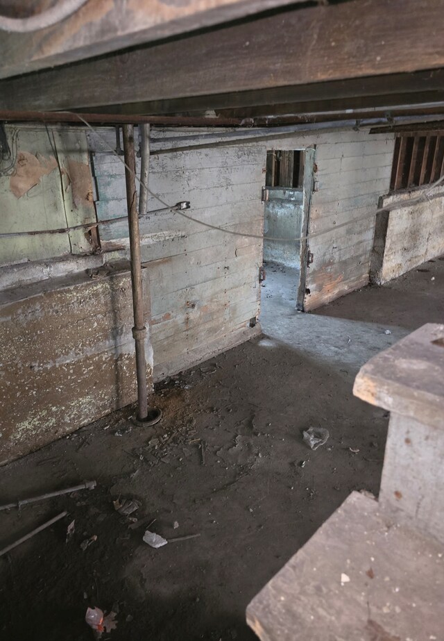 view of basement