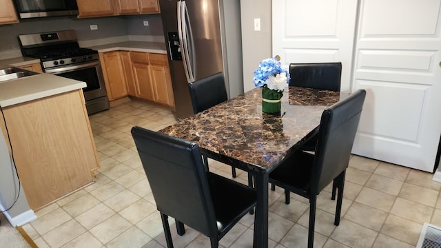 kitchen featuring appliances with stainless steel finishes