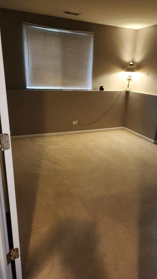 view of carpeted empty room