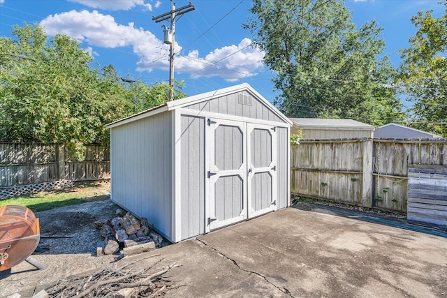 view of outbuilding