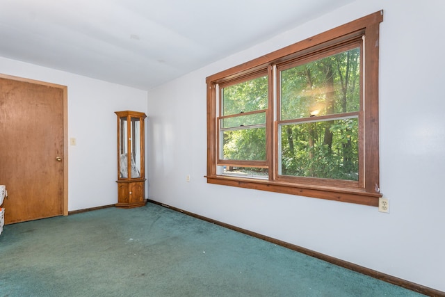 view of carpeted empty room