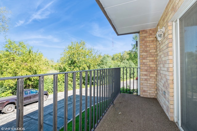 view of balcony