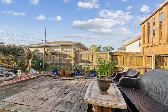 view of patio