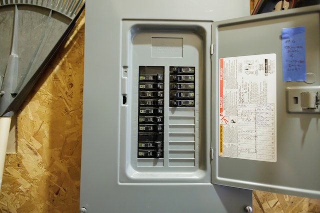 utility room with electric panel