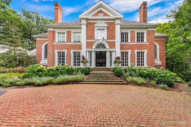 view of greek revival house