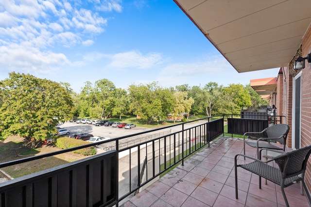 view of balcony