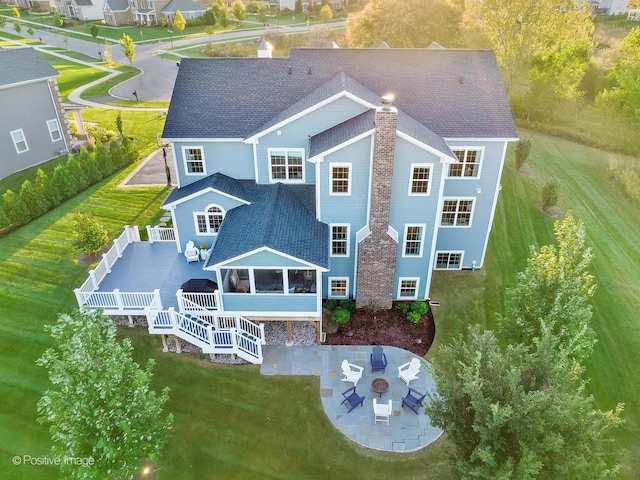 birds eye view of property