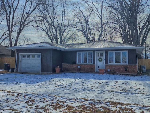 ranch-style house with a garage