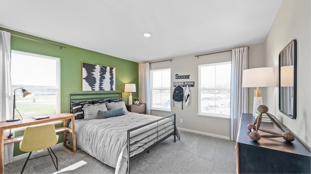 bedroom featuring carpet flooring