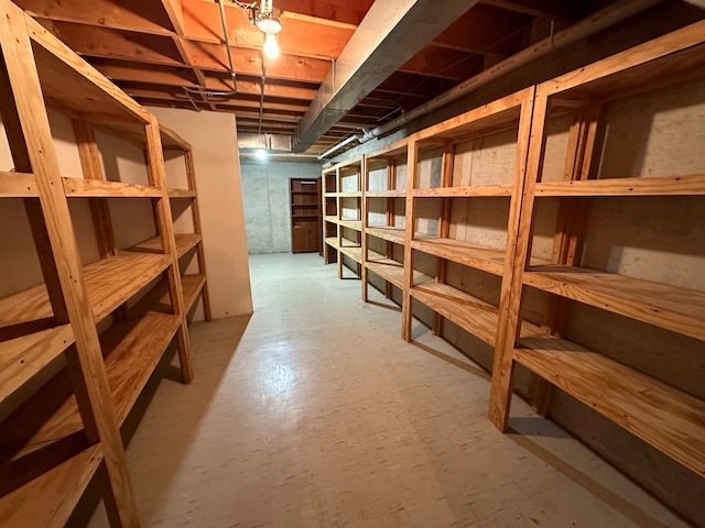 view of storage room