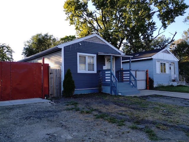 view of bungalow-style house