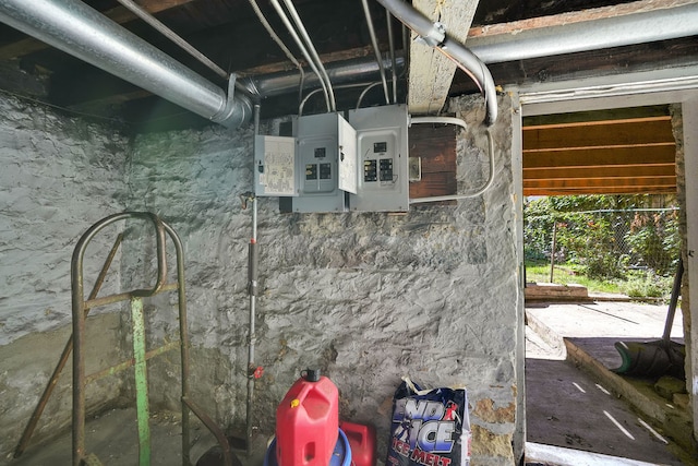 utility room featuring electric panel