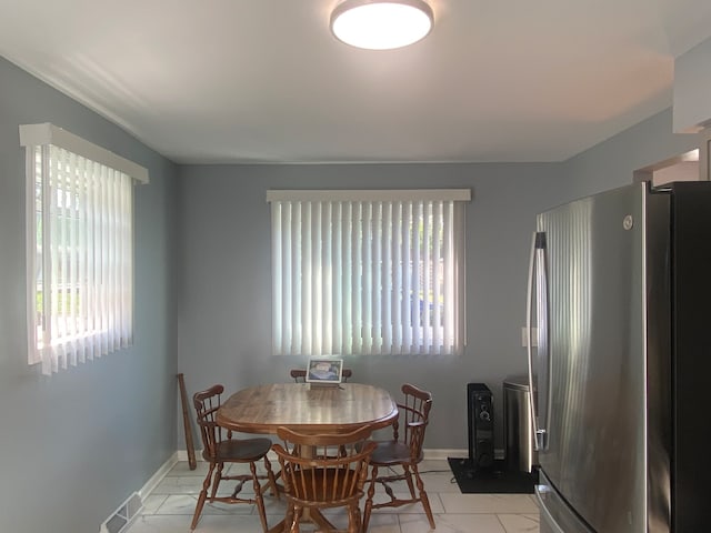 view of dining area