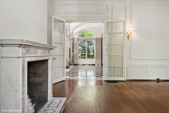 interior space featuring hardwood / wood-style flooring