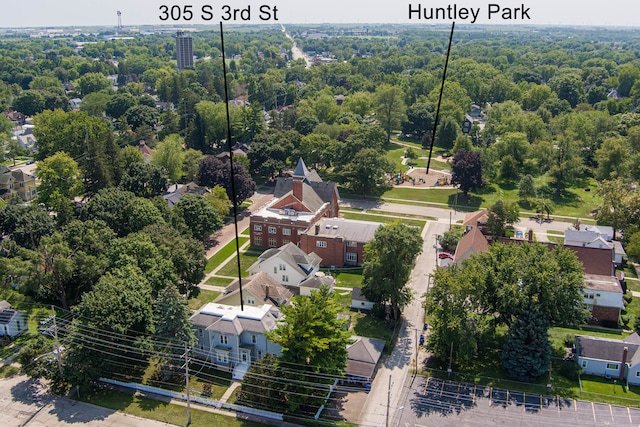 birds eye view of property