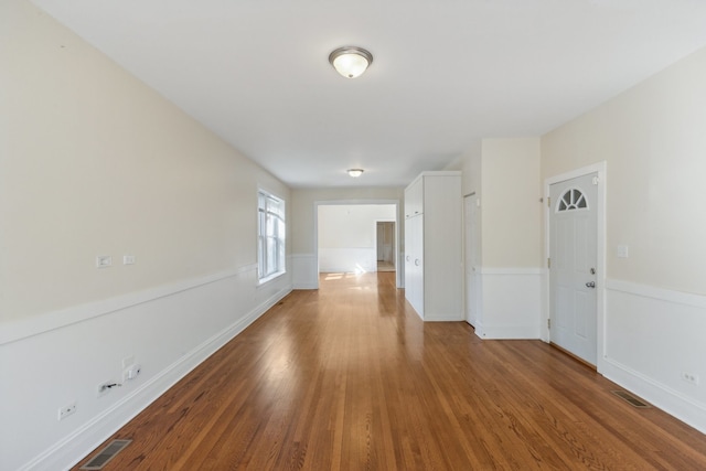 interior space with hardwood / wood-style flooring