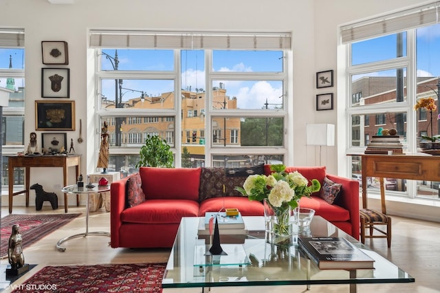 sunroom with a wealth of natural light