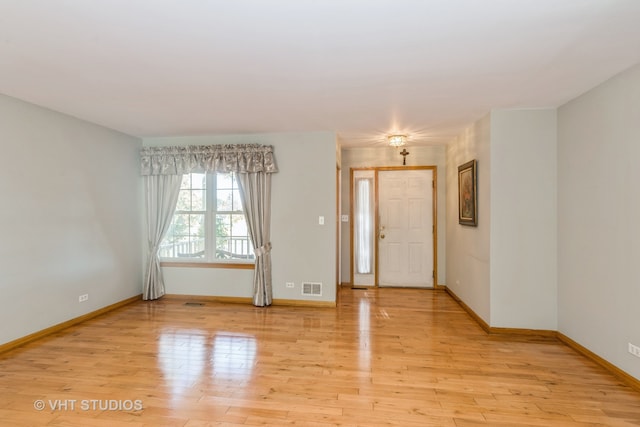 entryway with light wood-type flooring