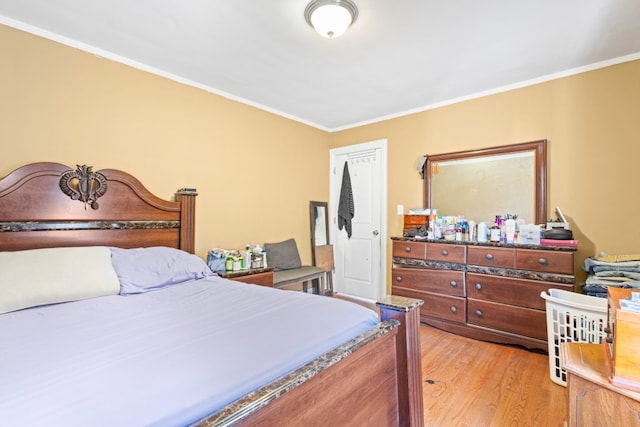 4035 W Marquette Rd, Chicago, IL 60629 - bedroom with ornamental molding and light wood finished floors