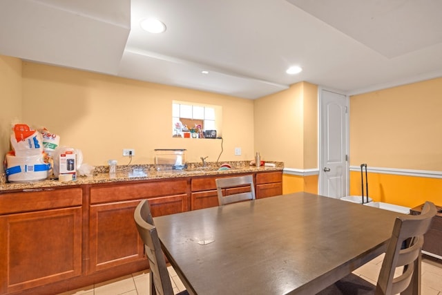 4035 W Marquette Rd, Chicago, IL 60629 - dining room with light tile patterned floors and recessed lighting