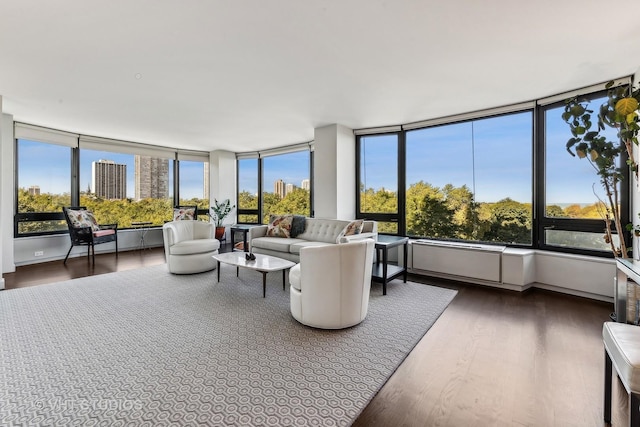 view of sunroom