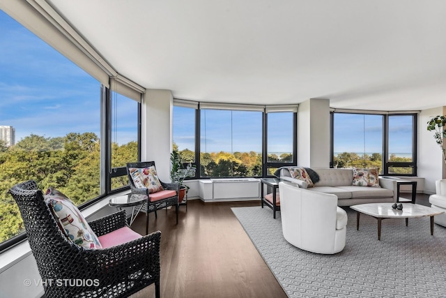 view of sunroom / solarium