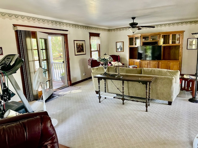 rear view of property with cooling unit, a garage, and a yard