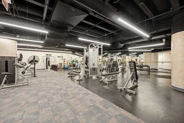 view of exercise room