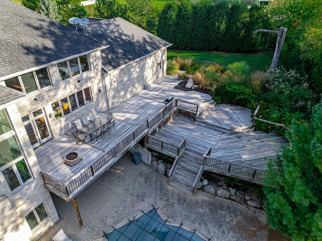 view of wooden terrace