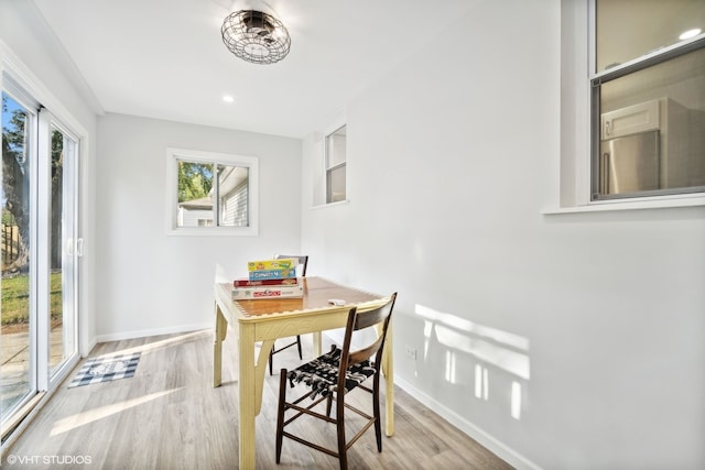 dining room featuring hardwood / wood-style floors