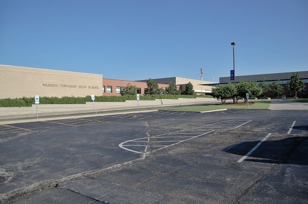 view of parking / parking lot