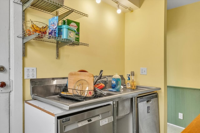 kitchen featuring stainless steel dishwasher