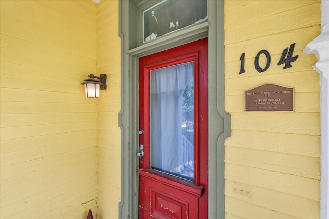 view of entrance to property