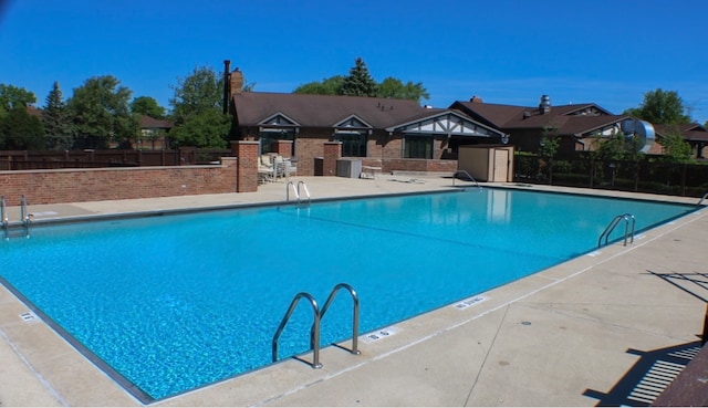 view of pool with a patio area