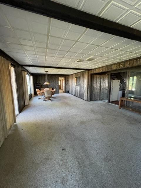 17580 1200 E St, Wyanet, IL 61379 - garage with wooden walls