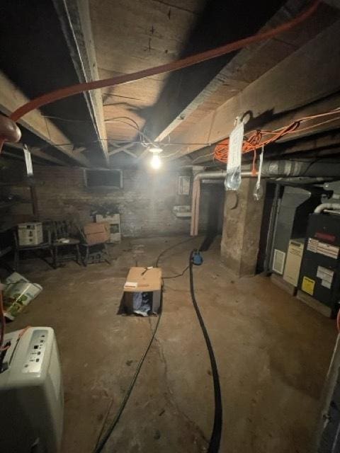 17580 1200 E St, Wyanet, IL 61379 - unfinished below grade area featuring heating unit
