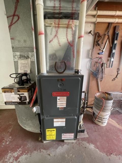17580 1200 E St, Wyanet, IL 61379 - utility room featuring heating unit