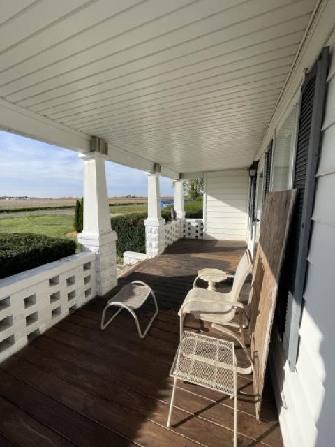 17580 1200 E St, Wyanet, IL 61379 - wooden terrace featuring covered porch